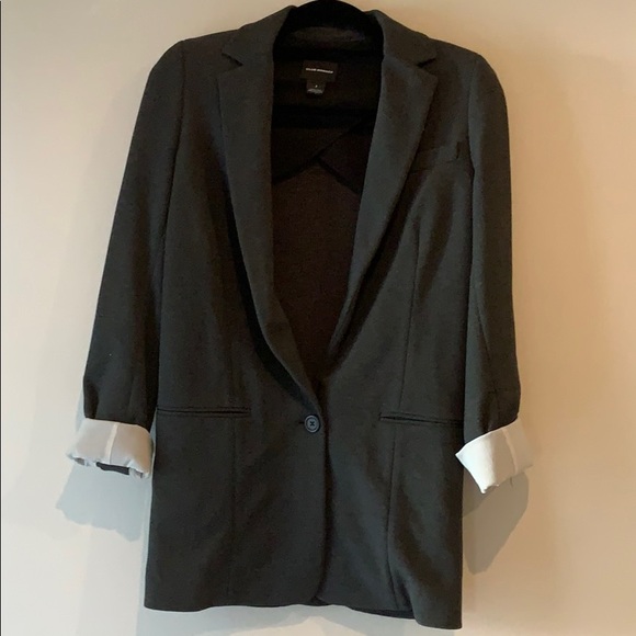 CLUB MONACO Dark Gray Ponte Blazer Size 4 - Picture 3 of 7